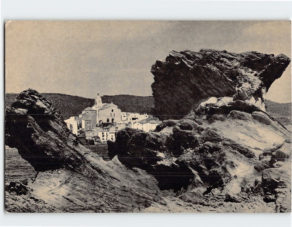 Postcard Cadaqués Costa Brava Catalonia Spain
