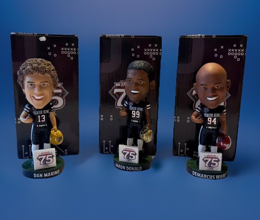 75th SENIOR BOWL 2024 Bobblehead NIB! (BUYERS CHOICE) MARINO or DONALD or WARE