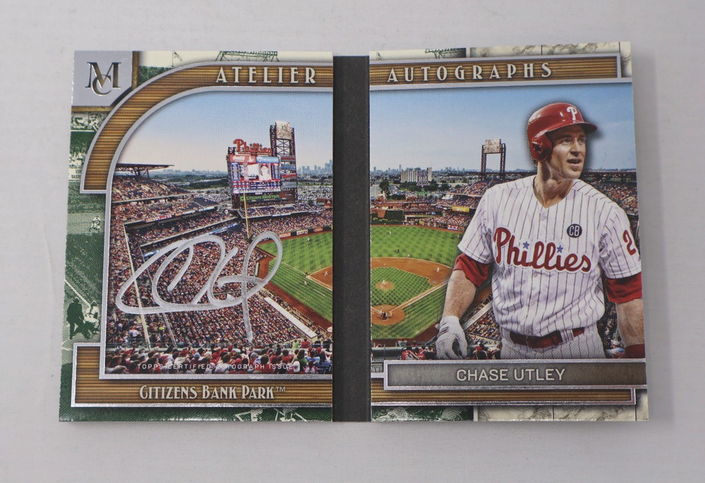 Chase Utley Autograph Topps Booklet 2025 Museum Atelier Card 18/50 Phillies