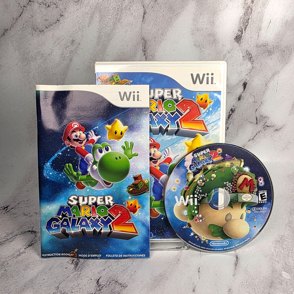 Super Mario Galaxy 2 (Nintendo Wii, 2010) Complete CIB