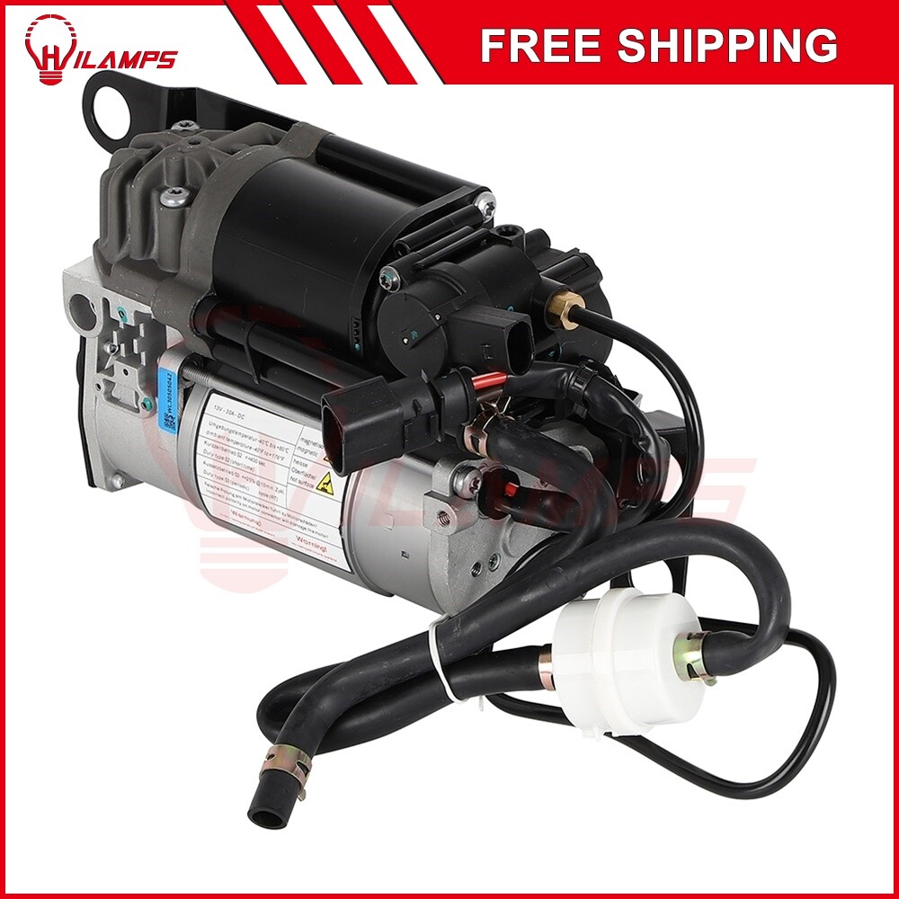 Air Suspension Compressor Pump with Bracket For Audi A8 A6 Quattro 09-17 2.0L