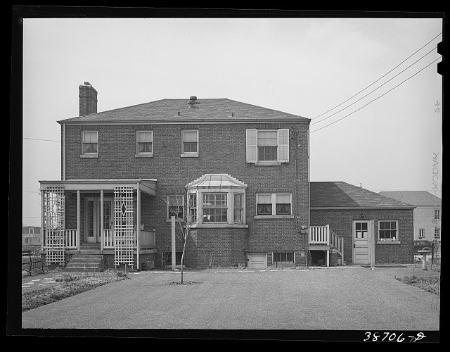 Photo:Chicago Illinois 1941 South Side African American Home Brick House
