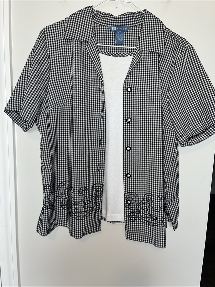 Gingham Button Shirt