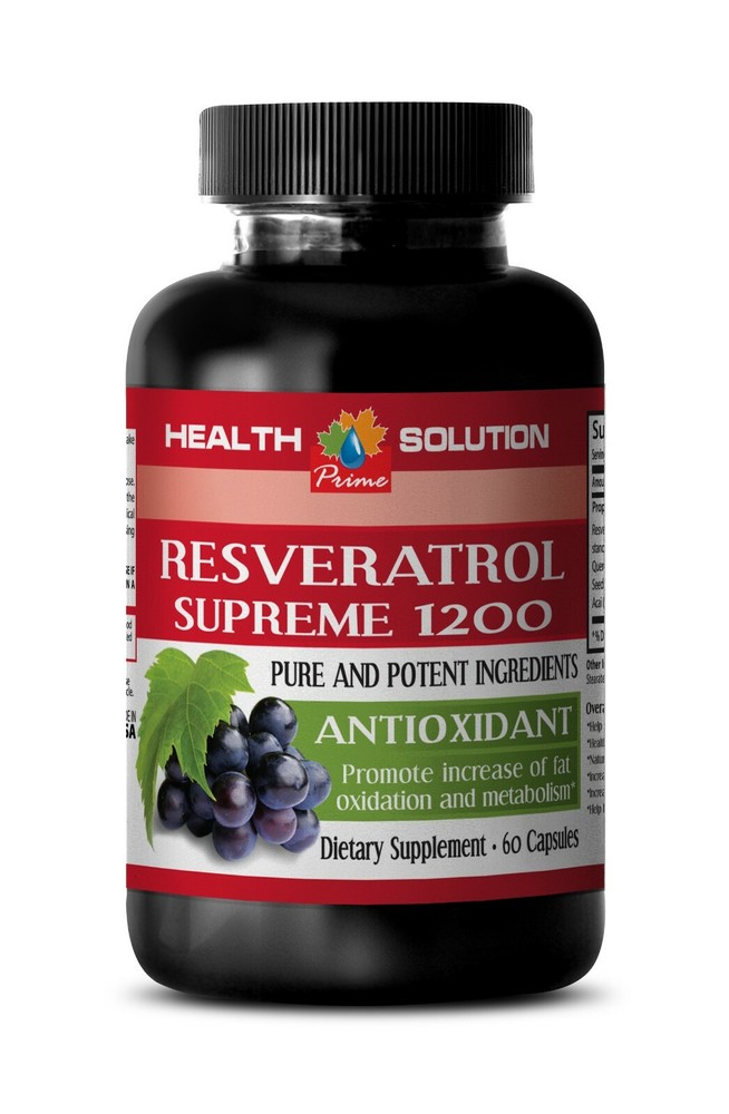 natural weight loss supplement - RESVERATROL SUPREME 1200 1 Bottles 60 Capsules