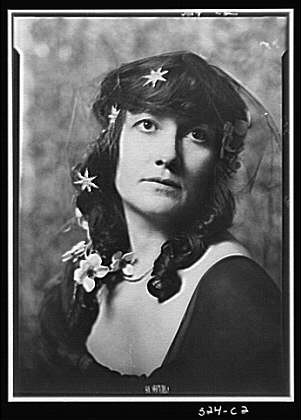 Mary Fuller Portrait Photograph 1924 Young Woman Floral Hair Accessory