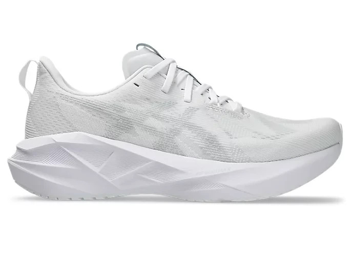 Size 13 - Asics Novablast 5 White Piedmont Grey