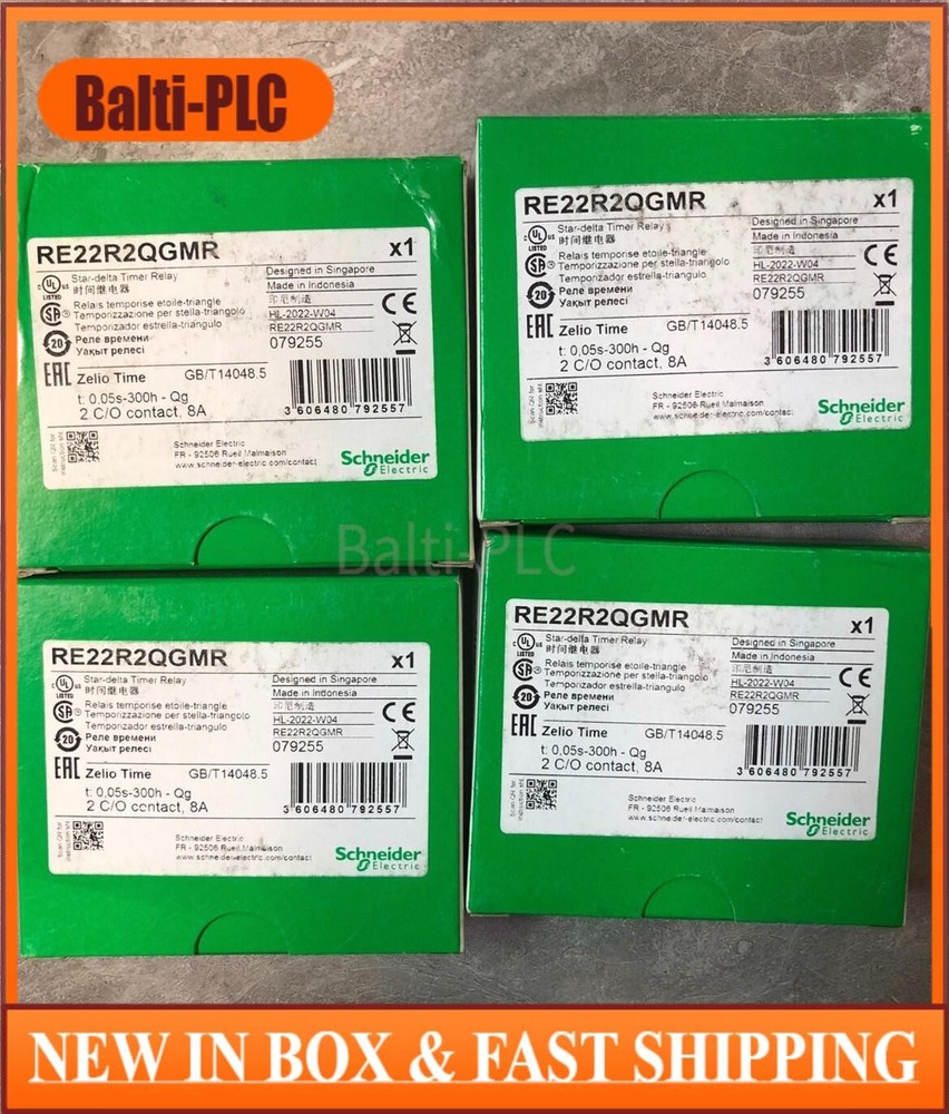 1-piece brand new Schneider RE22R2QGMR Zelio Time Relay RE22R2QGMR US Free TAX