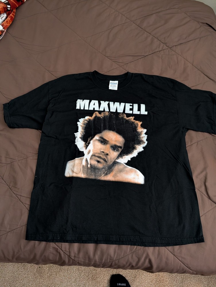Maxwell NOW Tour 2001 Vintage Concert T-Shirt XXL Black R&B Original