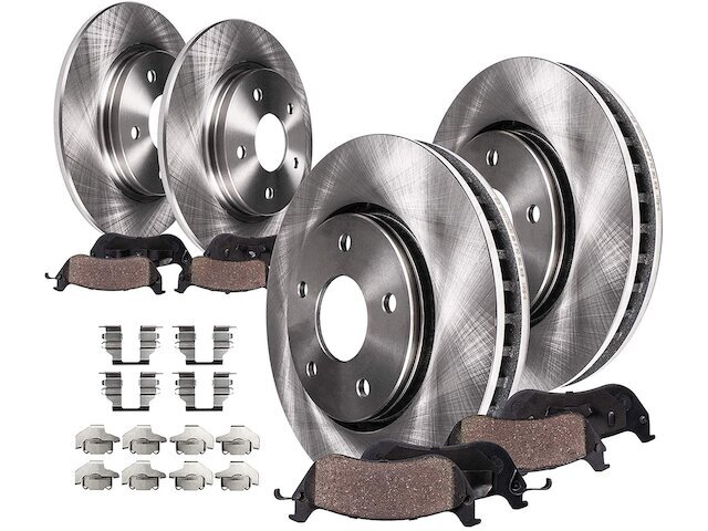2007-2017 Jeep Patriot Brake Pad & Rotor Kit by Detroit Axle 98288MTRG