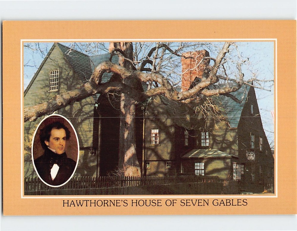 Postcard Hawthorne's House of Seven Gables Salem Massachusetts