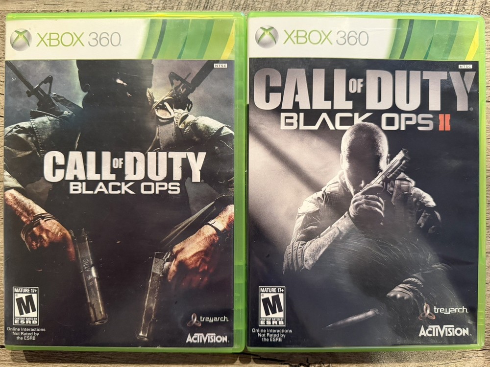 Call of Duty: Black Ops 1 & II 2 BUNDLE; CIB (Microsoft Xbox 360, 2012)