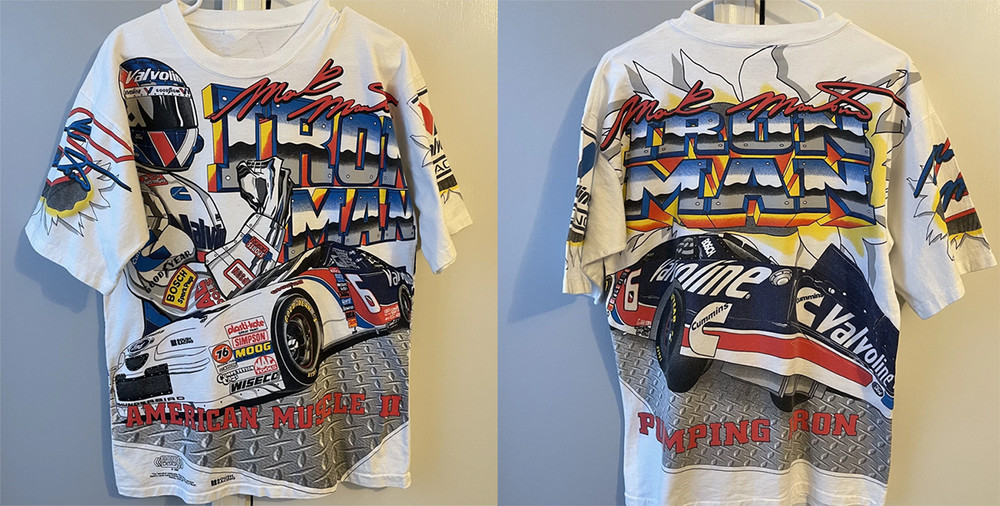 Vintage 1996 Mark Martin All Over T-Shirt Men  Hmi9