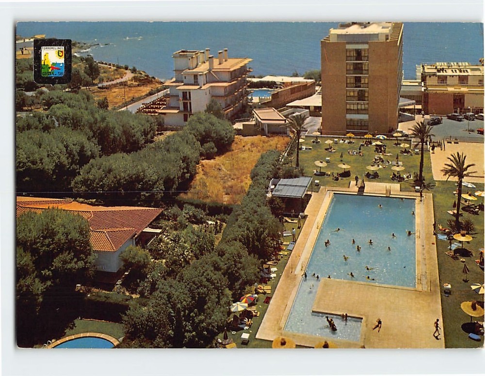 Postcard Aerial View Hotel & Pool Conjunto Alay Torremolinos Costa del Sol Spain