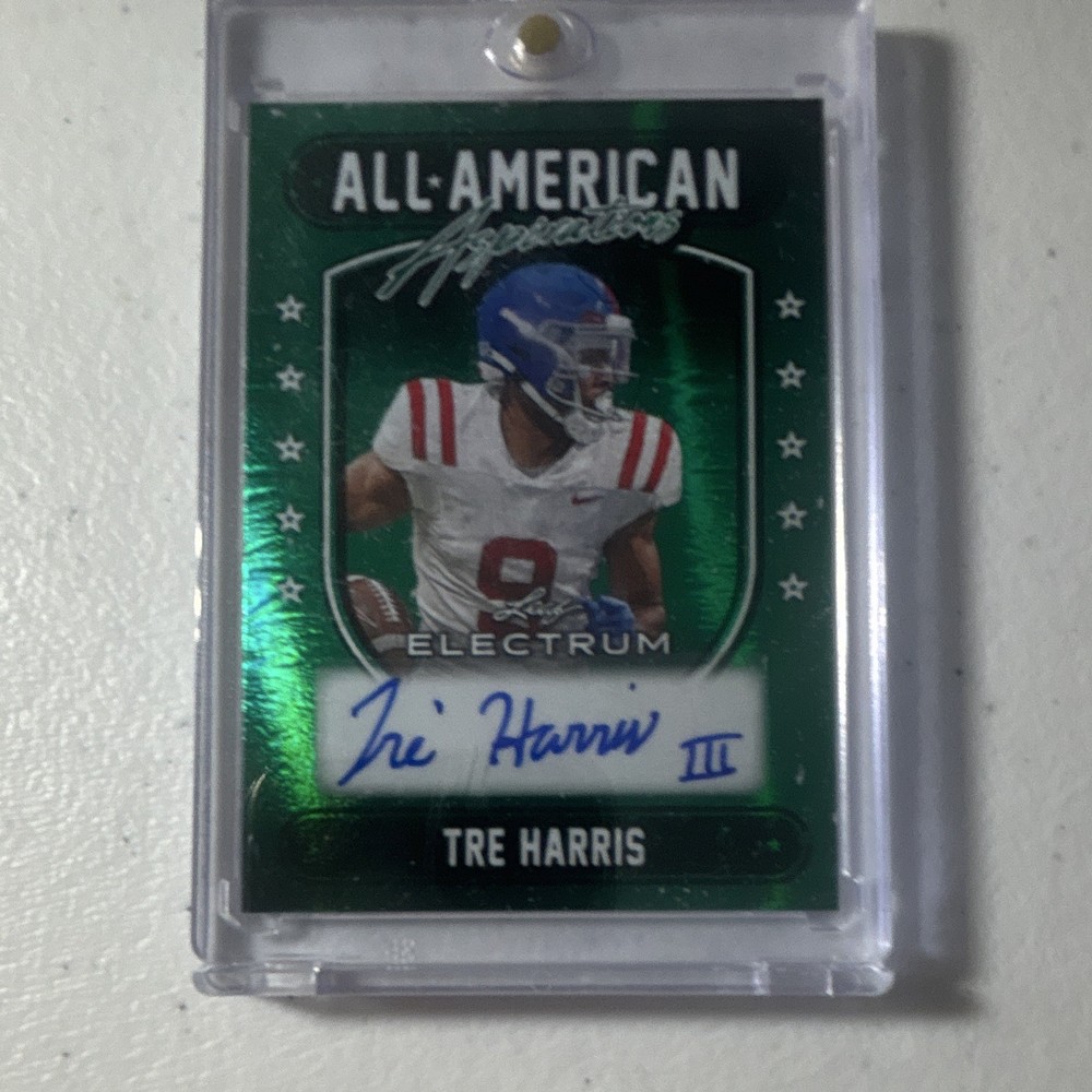 Leaf Electrum All-American Aspirations Tre Harris AAA-TH2 Auto 5/5 Ole Miss