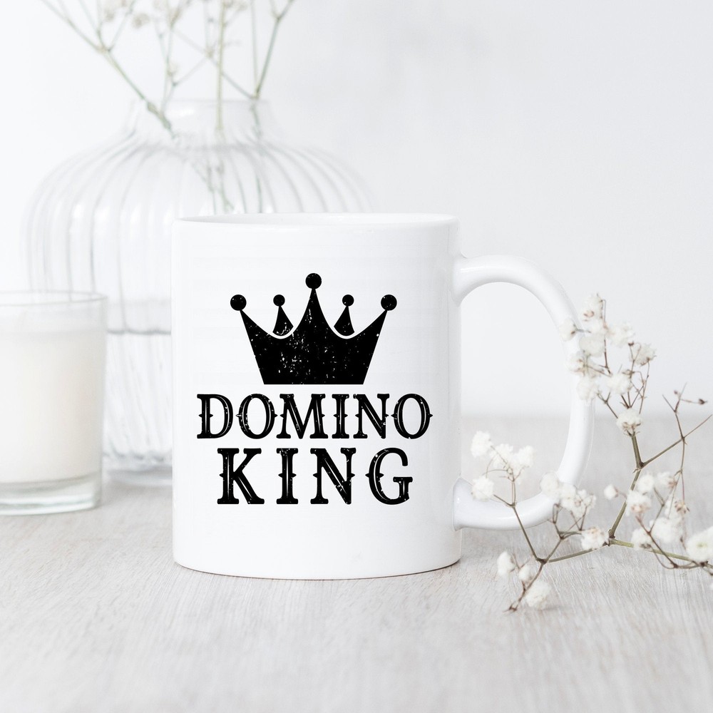 Domino King Mug Gift for Domino Players and Lovers Domino Master Mug