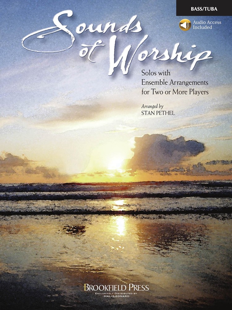 Sounds of Worship for Bass/Tuba Solos Ensembles Christian Sheet Music Book Audio
