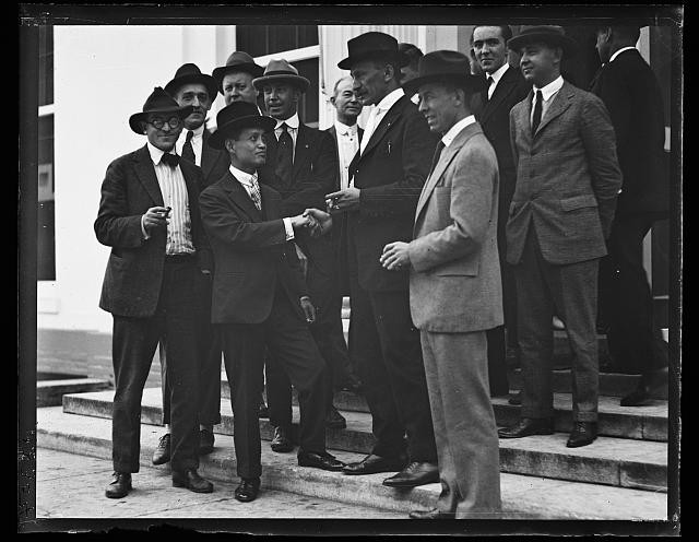 Photo:Washington DC White House Men Group Portrait 1920s