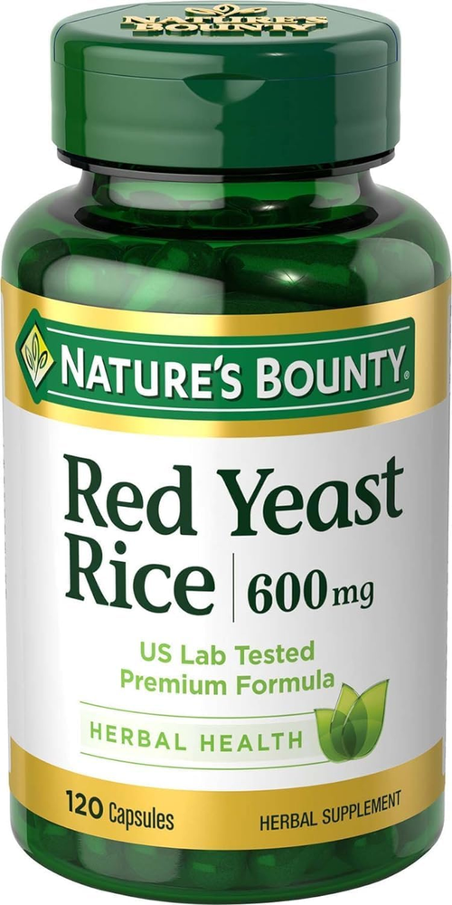 Red Yeast Rice Pills and Herbal Health Supplement, Dietary Additive, 600Mg, 120