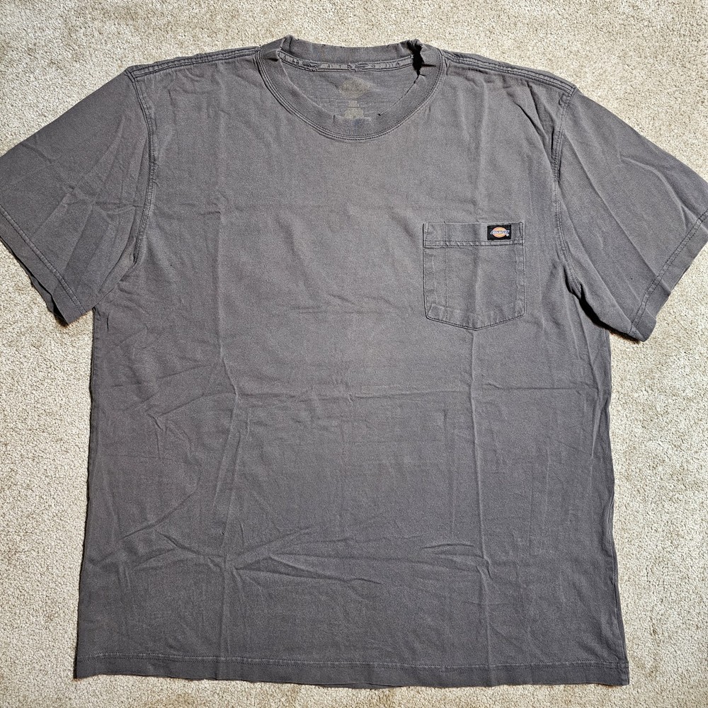 Vintage Y2k Thrashed Dickies Pocket T-shirt Mens XL Grunge Holes Punk Emo Worn