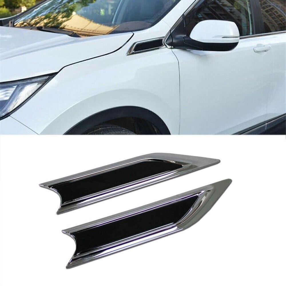For Honda CR-V 2017-2022 Chrome Side Wing Air Flow Fender Vent Cover badge trim