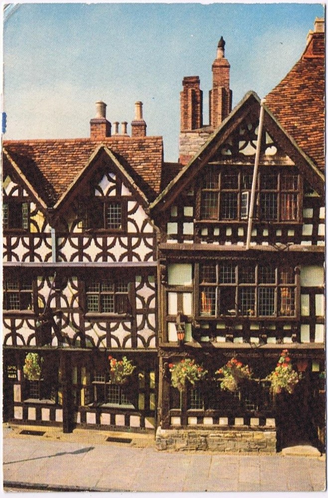 Postcard Harvard House Stratford-Upon-Avon England UK