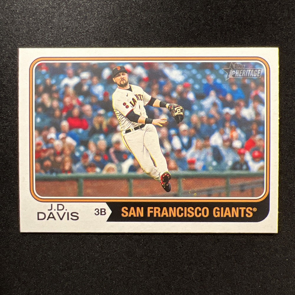 2023 Topps Heritage #537 J.D. Davis San Francisco Giants 3B Baseball Card