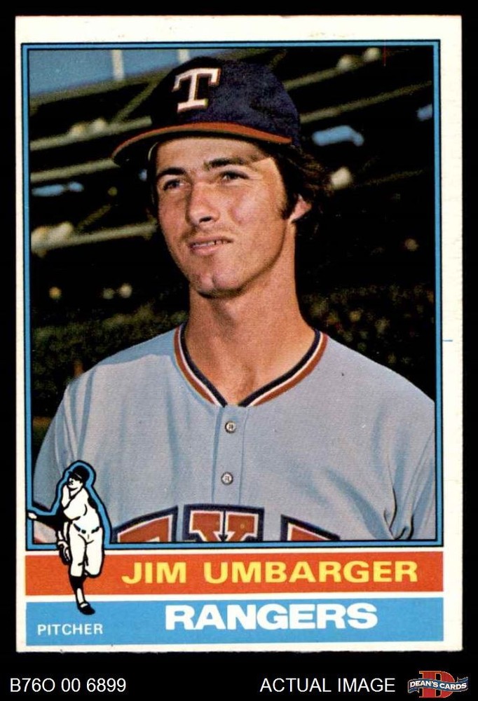 1976 O-Pee-Chee #7 Jim Umbarger Rangers RC 4 - VG/EX