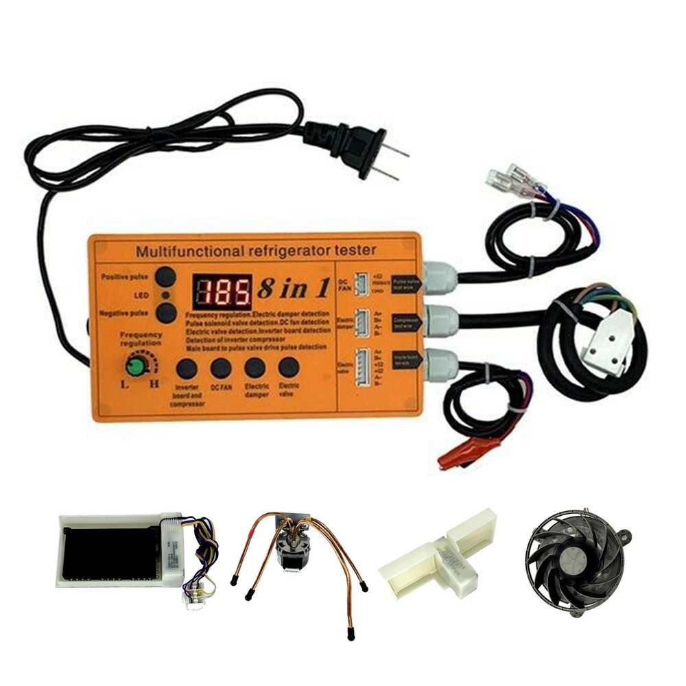 8 In 1 Inverter Refrigerator Detector Pulse Solenoid Valve Tester Screen Display