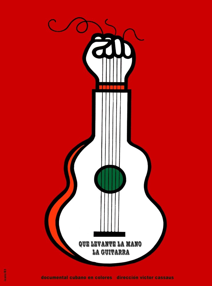 Que levante la mano la guitarra Decor Poster.Graphic Art Interior design.3385