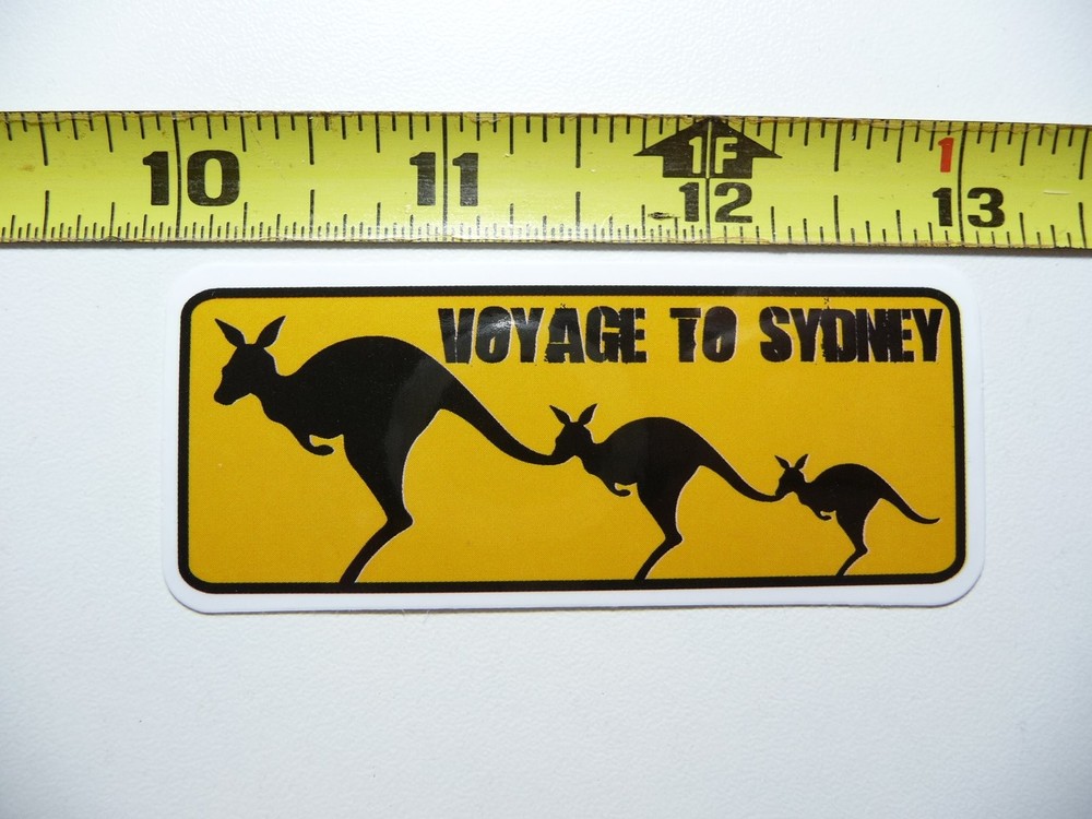 Kangaroo Family Sydney Australia Travel Vacation Sticker Decal