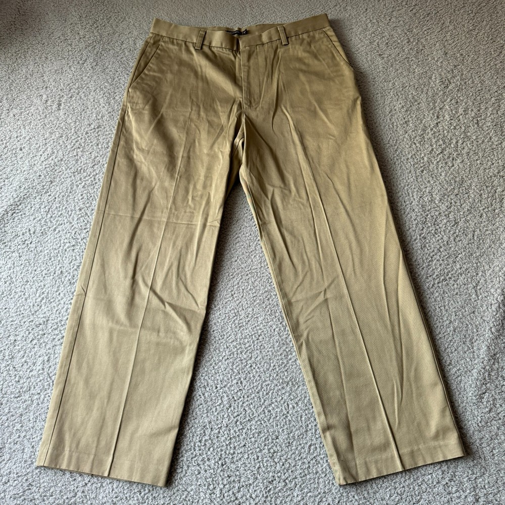 Dockers Pants Mens 36x30 Beige D3 Chino Straight Relaxed Flat Front Slacks Work