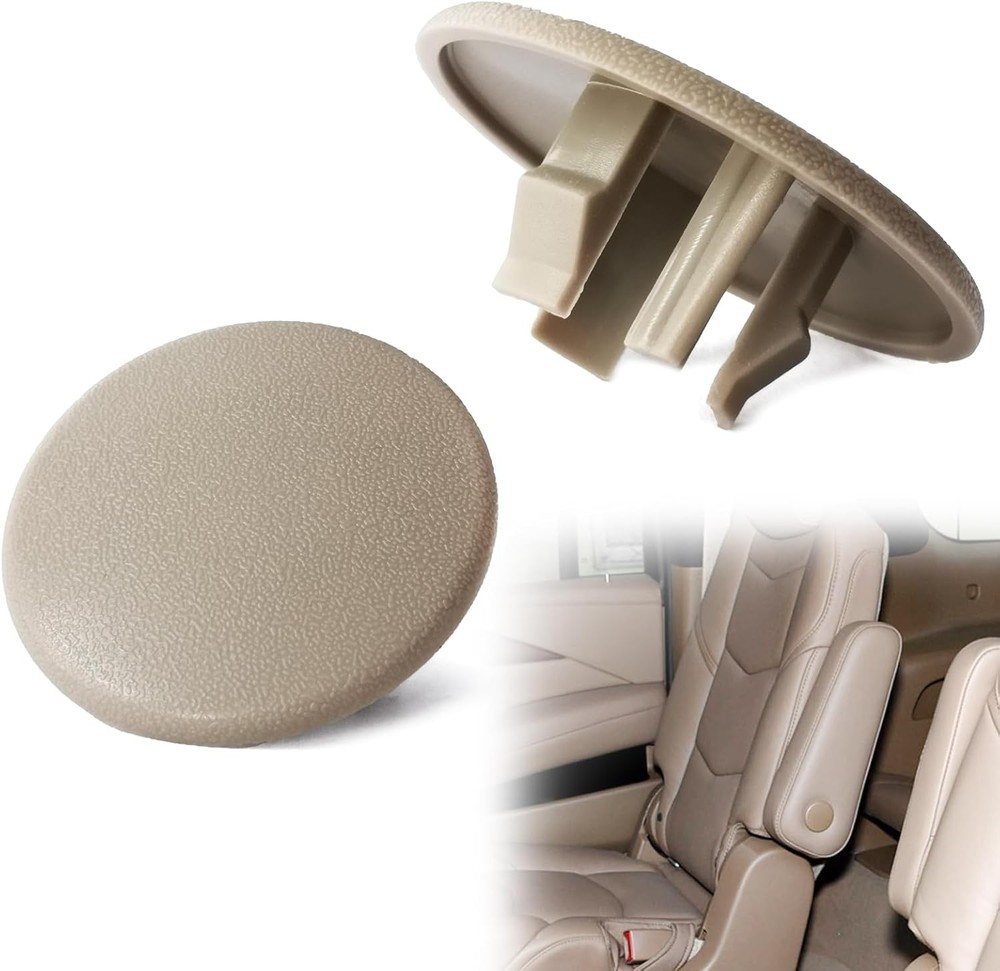 2pcs Armrest Cap Cover Compatible with 2007-2019 Seat Models, Rep Color: Beige