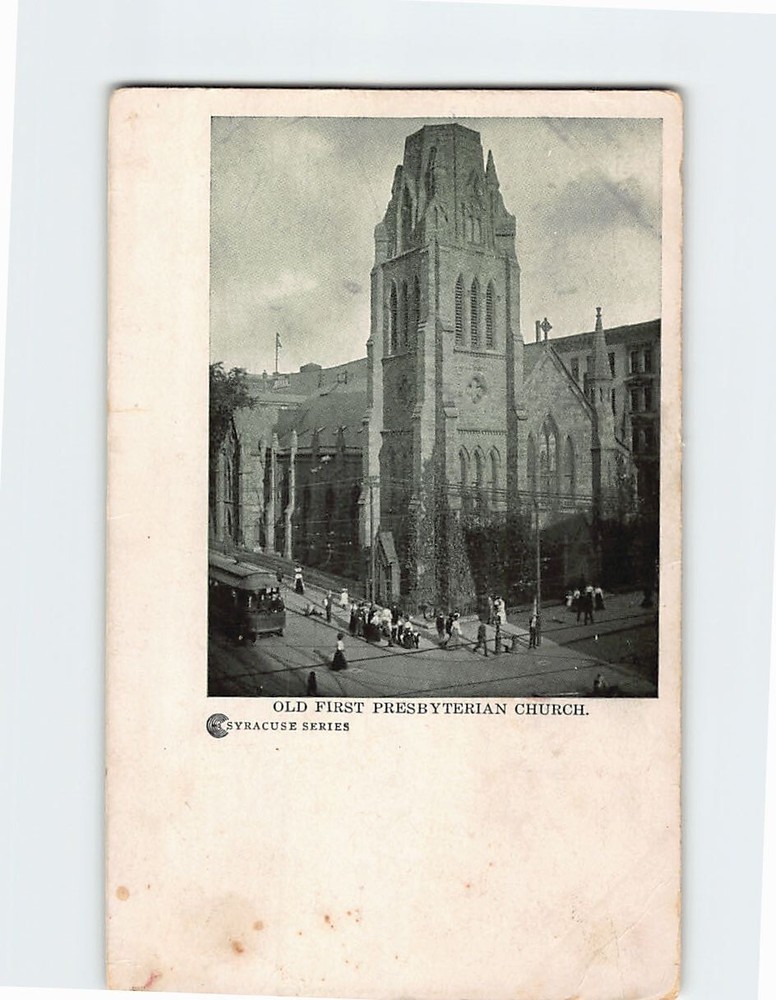 Postcard First Presbyterian Church Syracuse NY USA