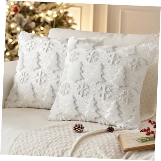 Christmas Tree and Snowflakes Pillow Covers 18