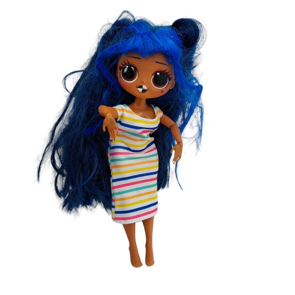 LOL OMG Downtown BB MGA Blue Hair Articulated Fashion Doll 2019