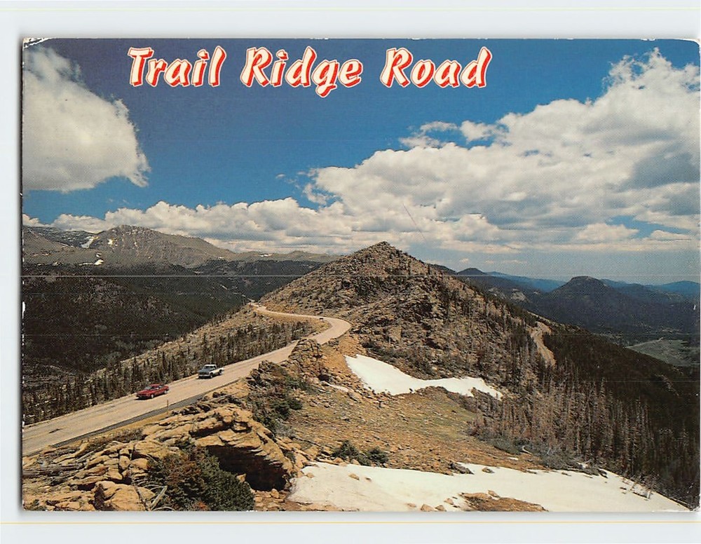 Postcard Trail Ridge Road Rocky Mountain National Park Colorado