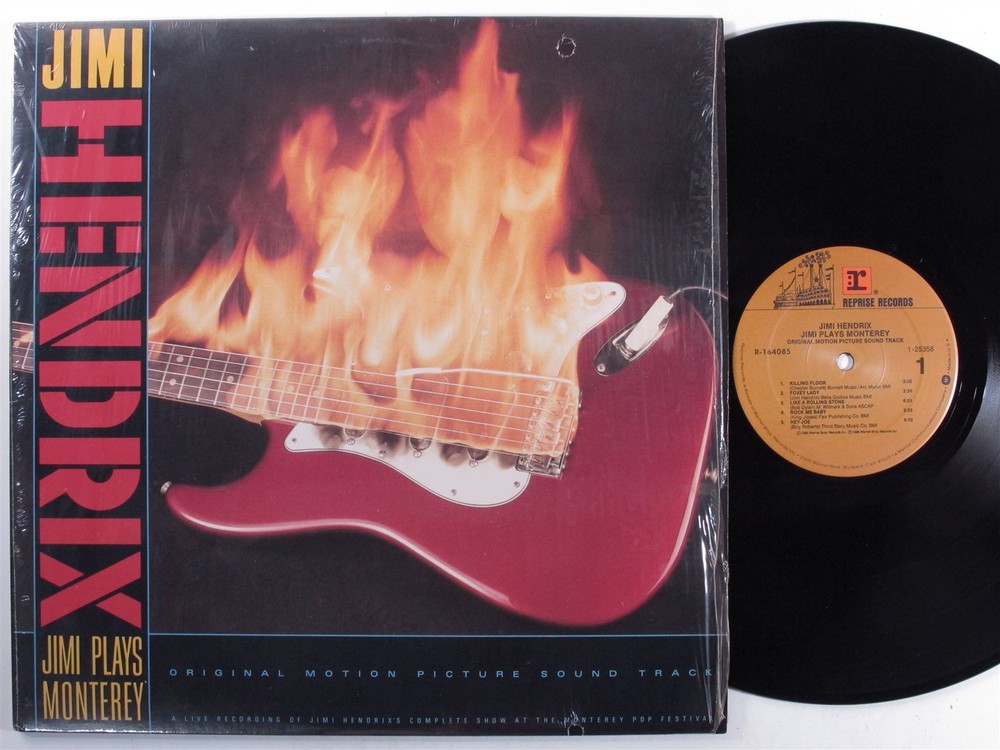 JIMI HENDRIX Jimi Plays Monterey REPRISE LP VG+/VG++ club edition SHRINK f