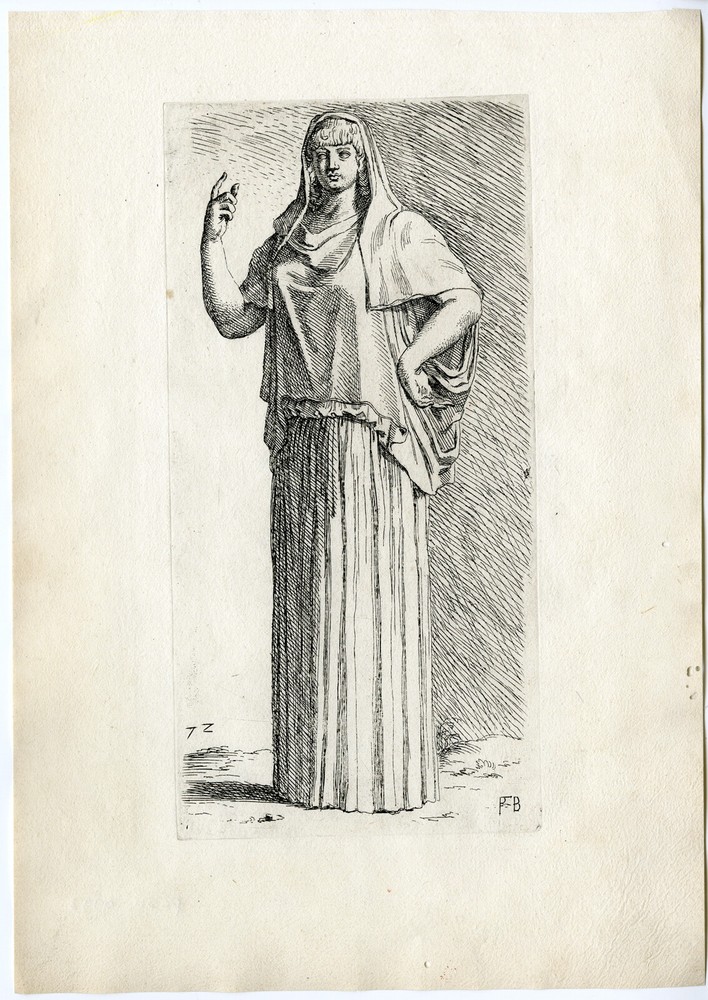 STATUE-ROME-VESTAL VIRGIN-VESTALIS-MYTHOLOGY-72-Francois PERRIER-1638