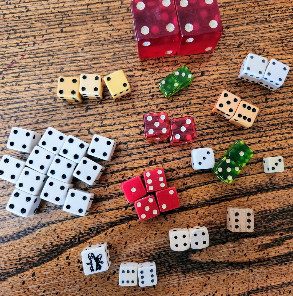 Mixed Lot Of Vintage  Dice
