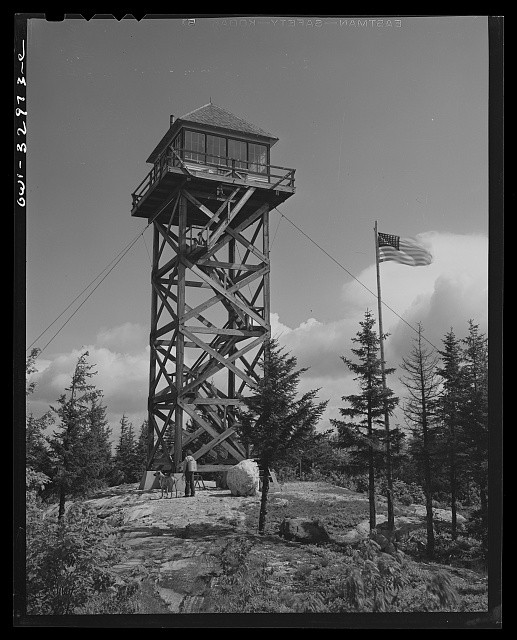 Gorham NH Barbara Mortensen Pine Mountain Fire Lookout 1943 Dog Brenda