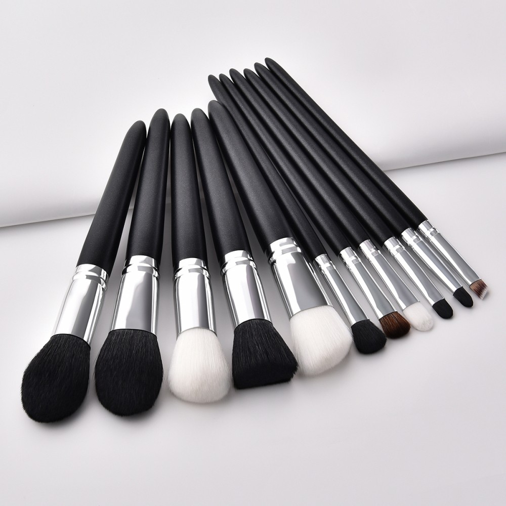 11 Pcs Soft Makeup Brush Set for Eyeshadow Face Powder Blush Women