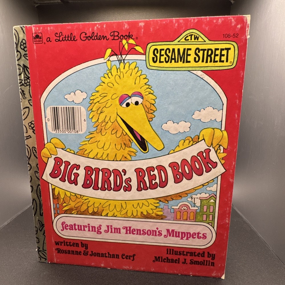 Big Bird’s Red Book a Little Golden Book Vintage 1977