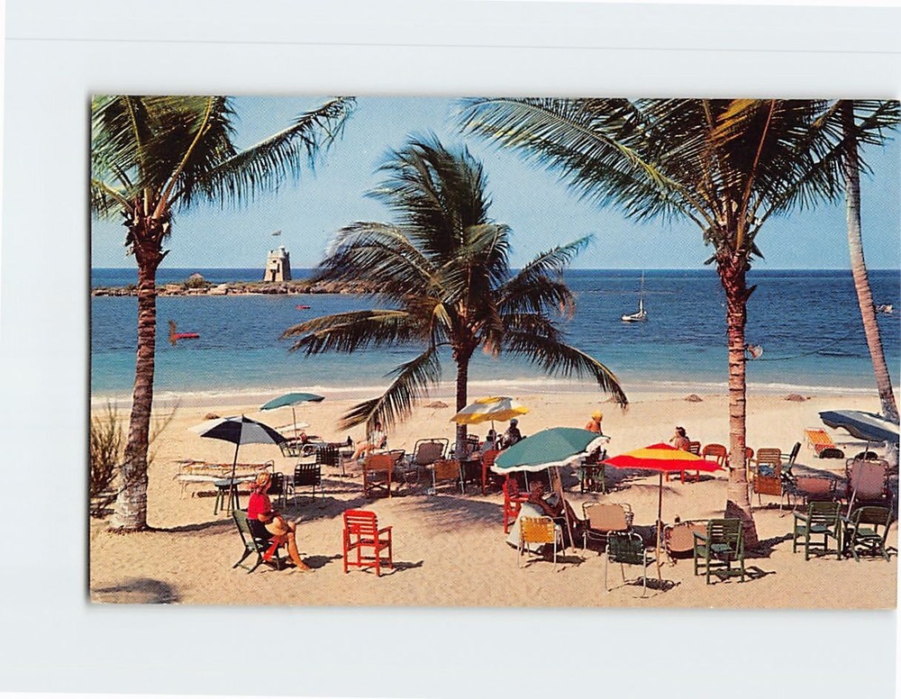 Postcard Beach Scene from Tower Isle Hotel Ocho Rios Jamaica