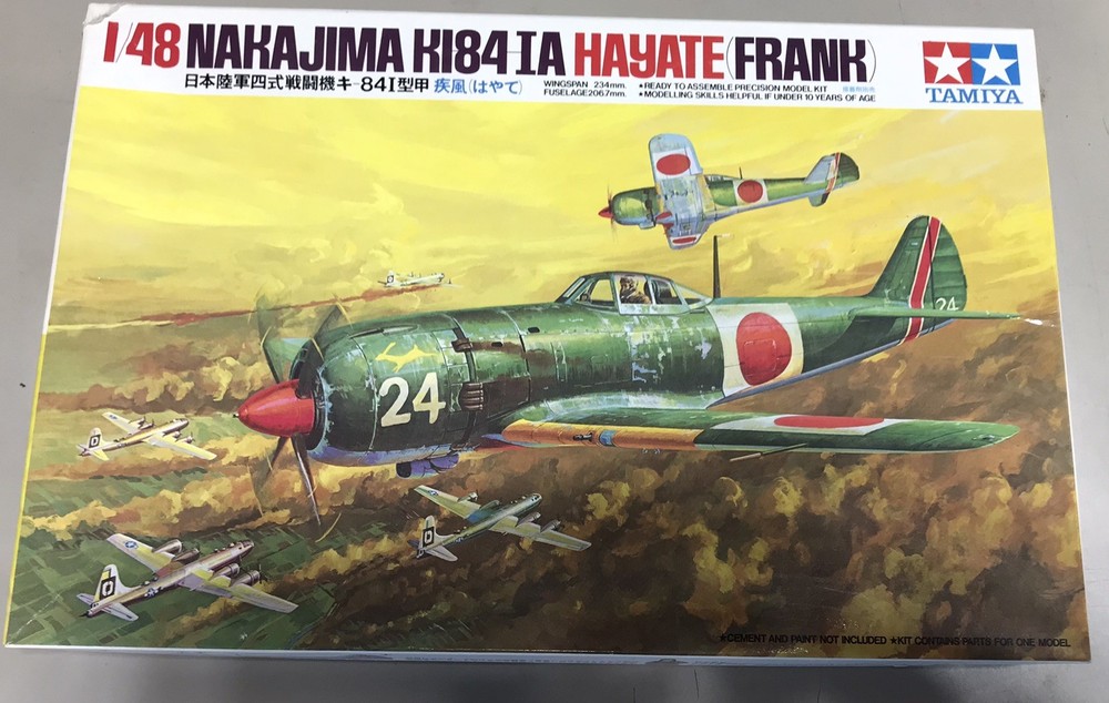 Tamiya 61013 Nakajima Ki-84 Hayate 'Frank' 1/48 Scale Plastic Model Kit
