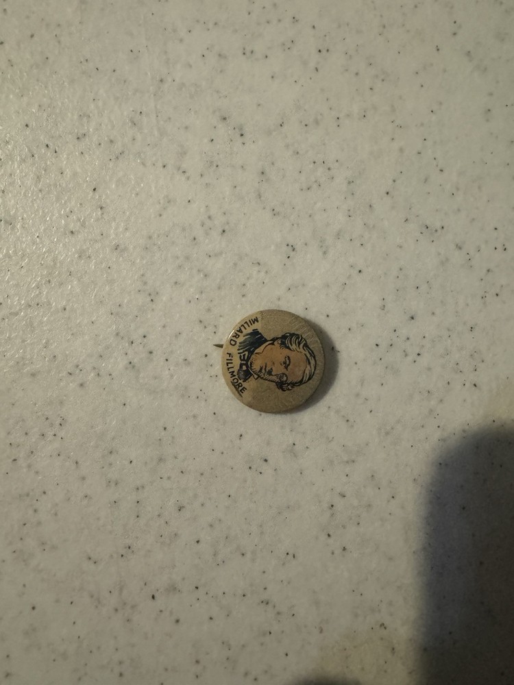 1930's MILLARD FILLMORE Cracker Jack pinback button PRESIDENT