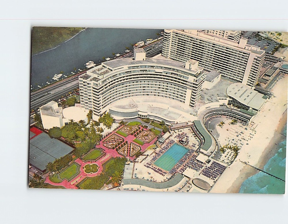 Postcard Fontainebleau Miami Beach Florida USA