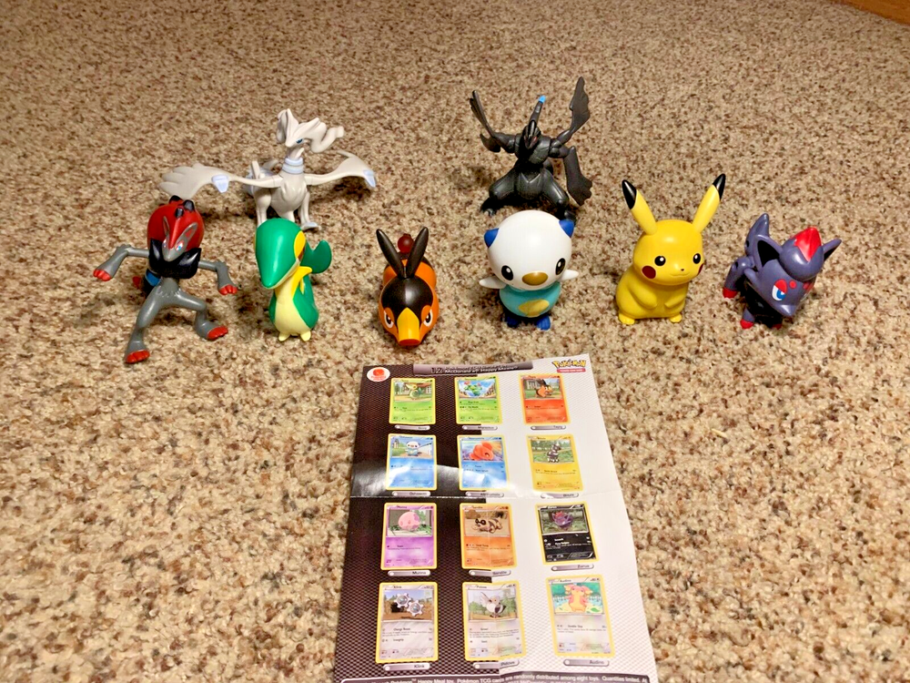 McDonald's Pokémon Black & White Figurines FULL SET OF 8 - Happy Meal Toys 2011