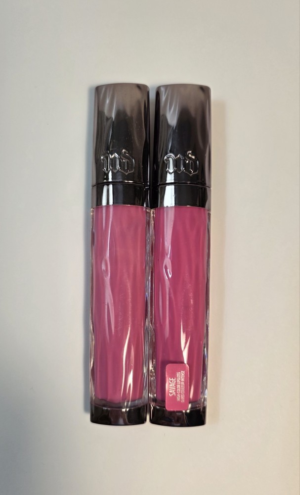 Urban Decay Revolution High Color Lip Gloss in Savage Fuchsia Pink 0.17 fl oz New