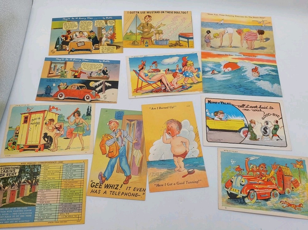 Vintage Postcards Jimmy Hatlo & Others Lot Of 12 READ