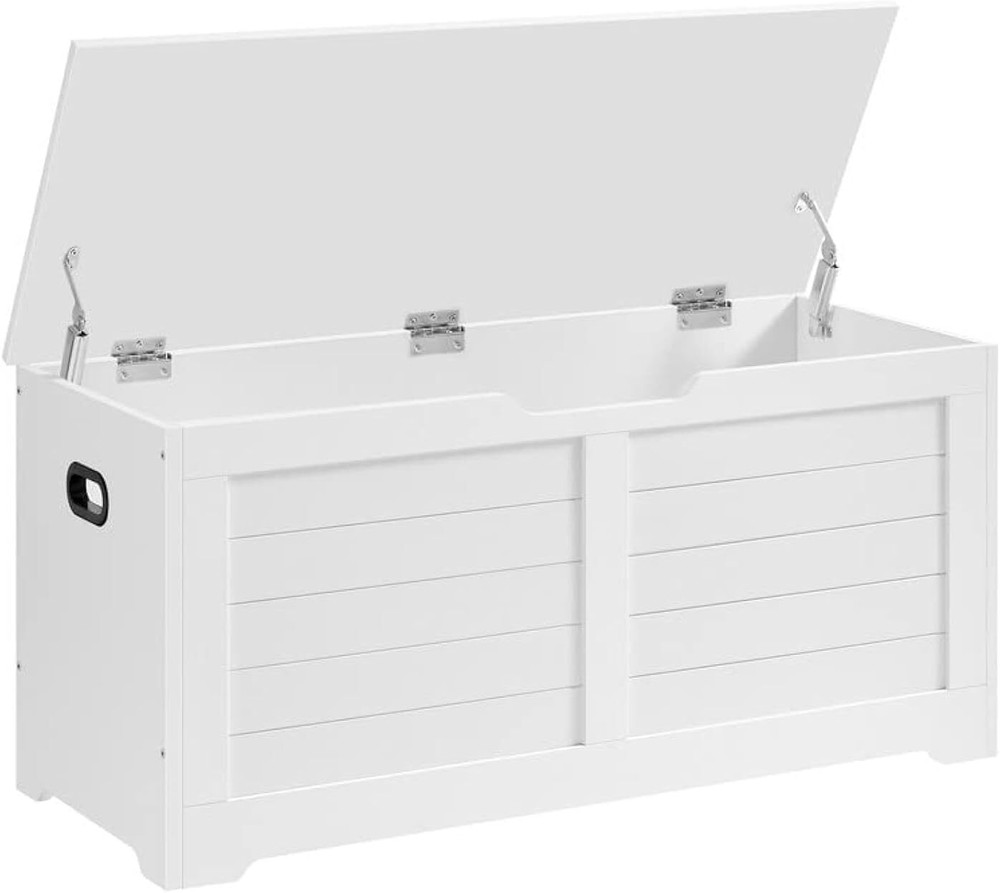 Storage Chest, Storage Trunk with 2 Safety Hinges, Storage Bench, Shoe Bench